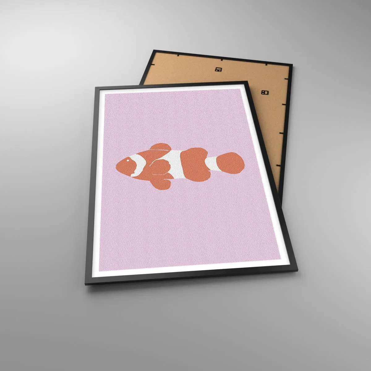 Plakat i sort ramme - I koraller til ansigt og hale - 61x91 cm