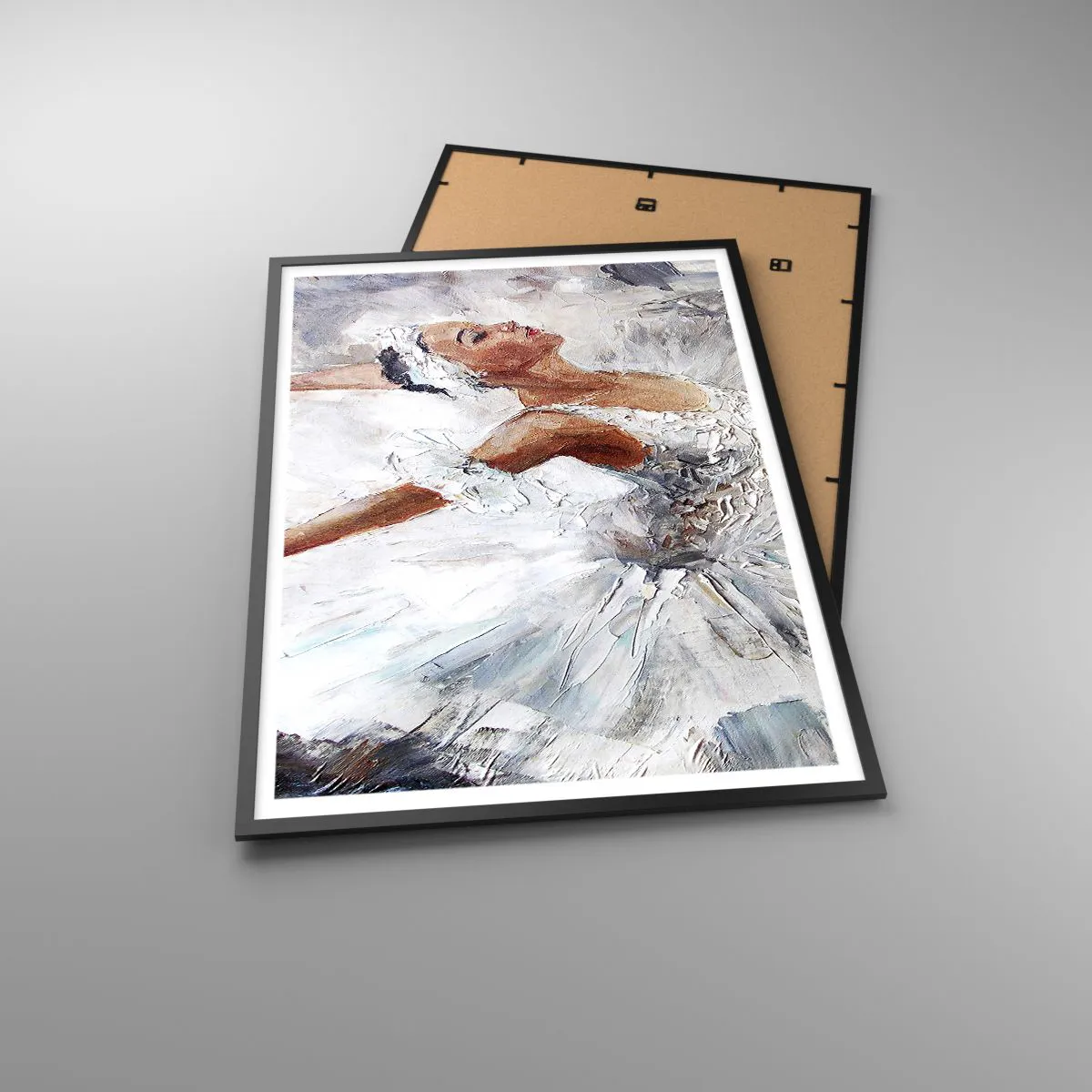 Poster in cornice nera - Delicata e leggera come il tulle - 70x100 cm