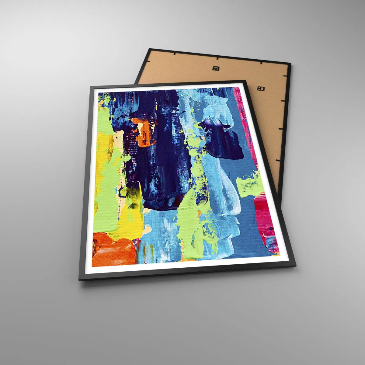 Plakat w czarnej ramie - Życie jest piękne! - 70x100 cm