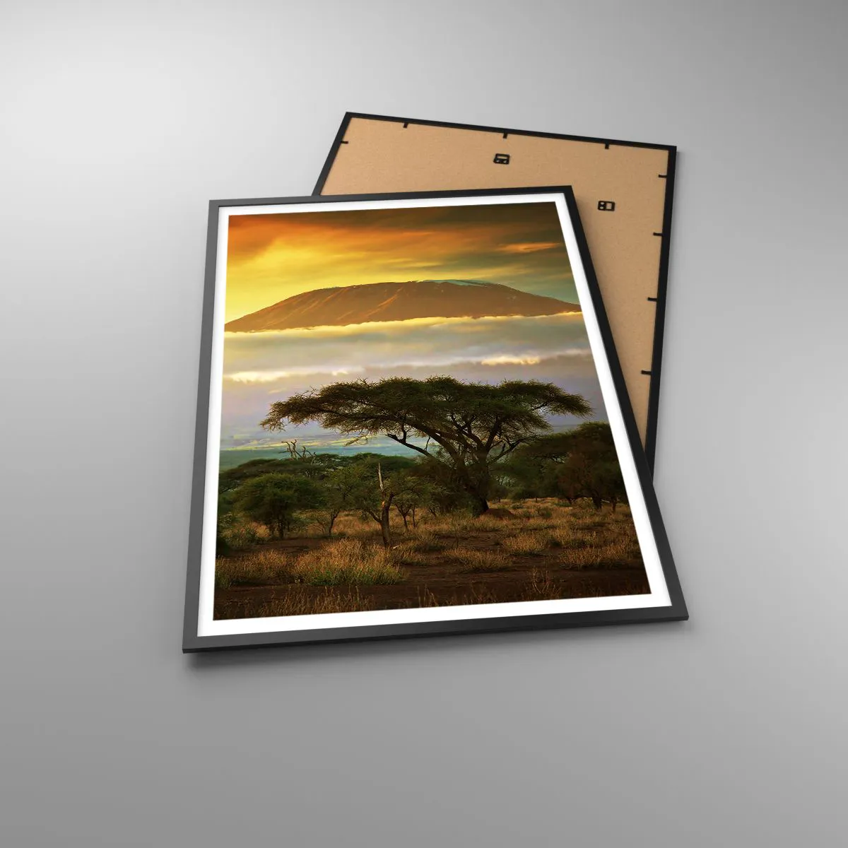 Poster în ramă neagră - Visul unui călător - 70x100 cm