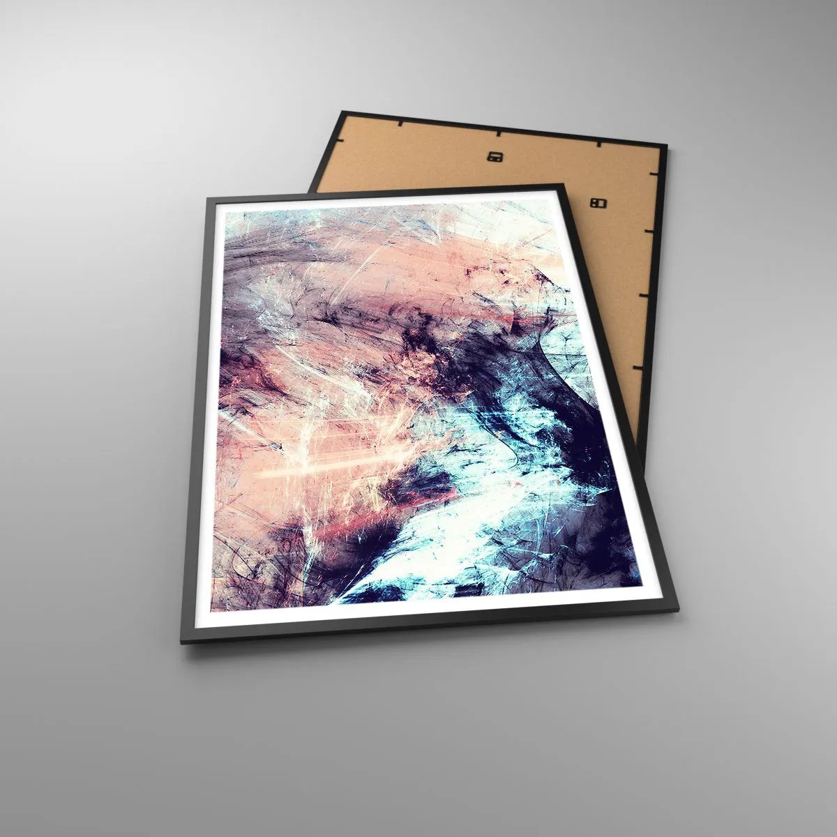 Affiche dans un cadre noir - Poster - Sentir le vent - 70x100 cm