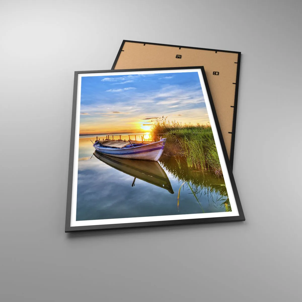 Affisch i svart ram - Uppfyllda drömmars vik - 70x100 cm