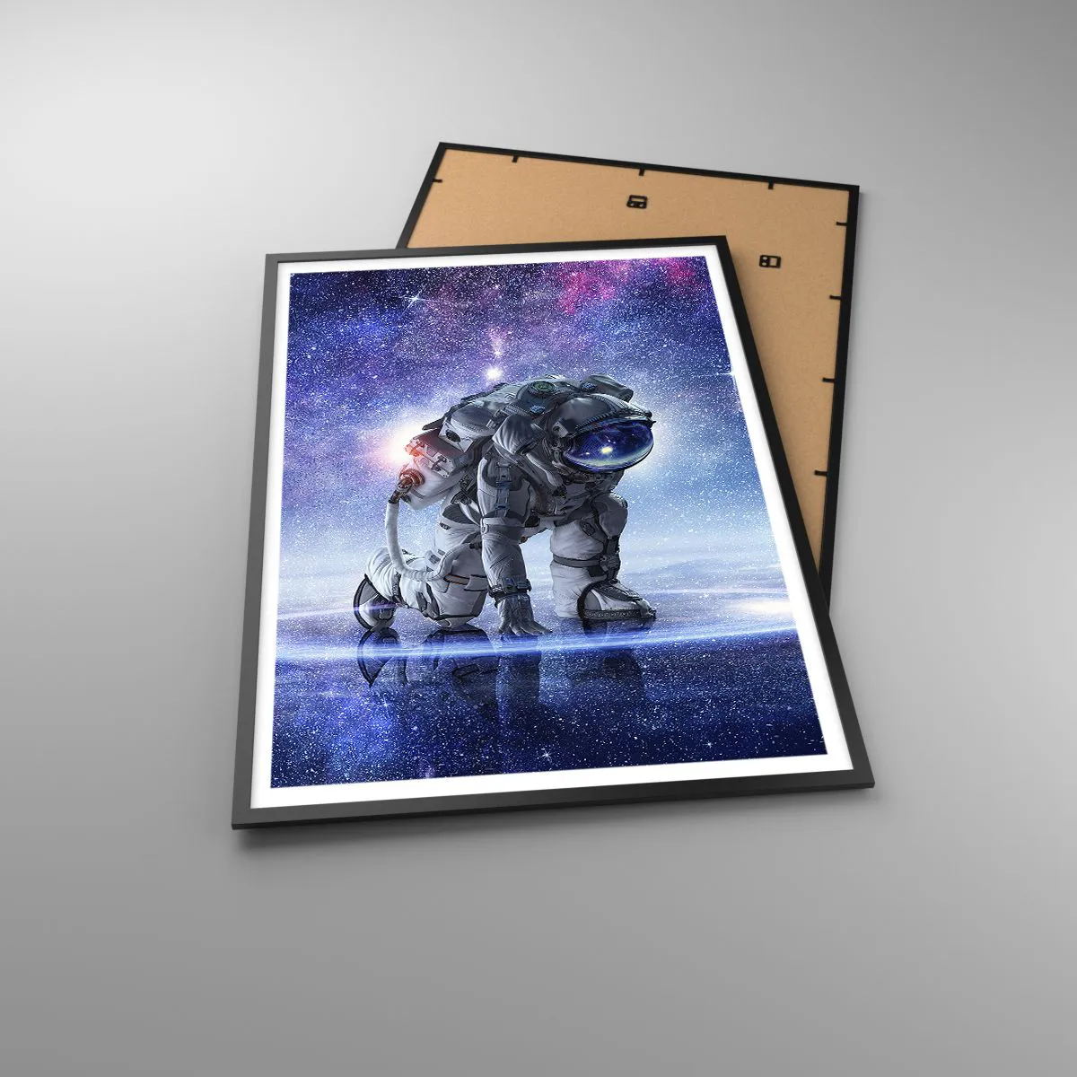 Plakat i sort ramme - Den stjerneklare himmel over mig - 70x100 cm