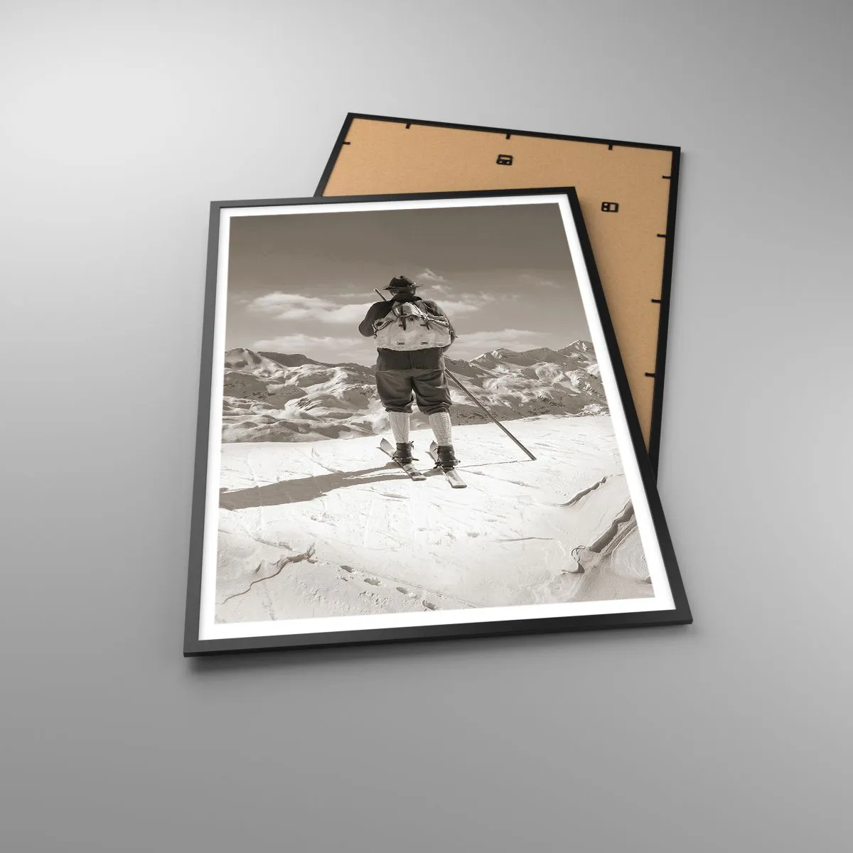 Poster in cornice nera - E i monti sono immutabili - 70x100 cm