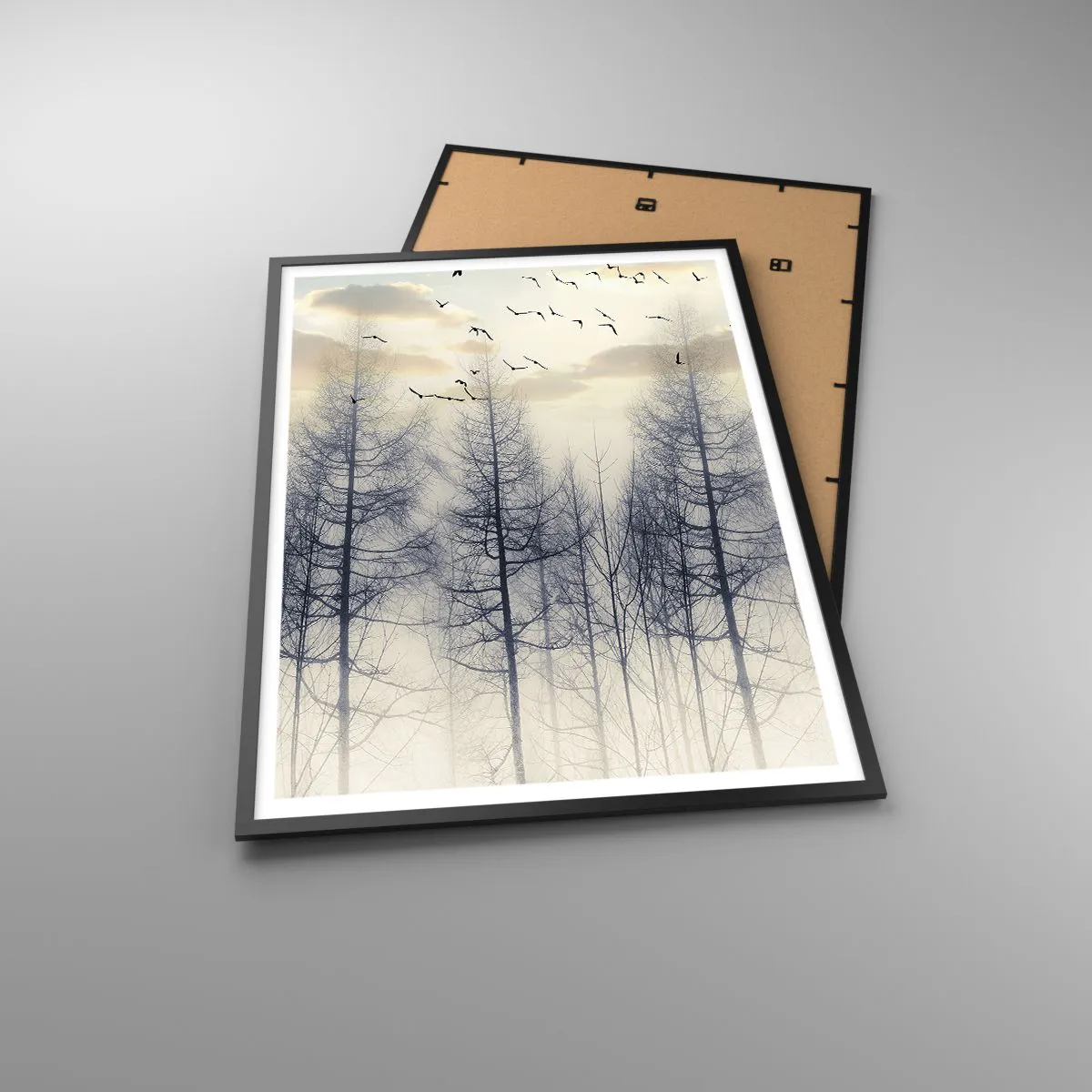 Plakat i sort ramme - Skovånder - 70x100 cm