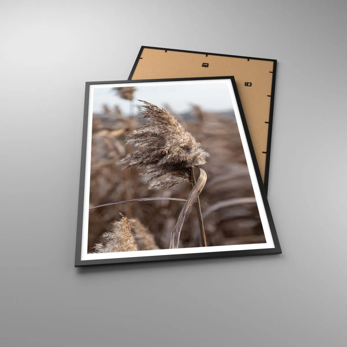 Poster in einem schwarzem Rahmen - Zeit, mit dem Wind zu gehen - 70x100 cm