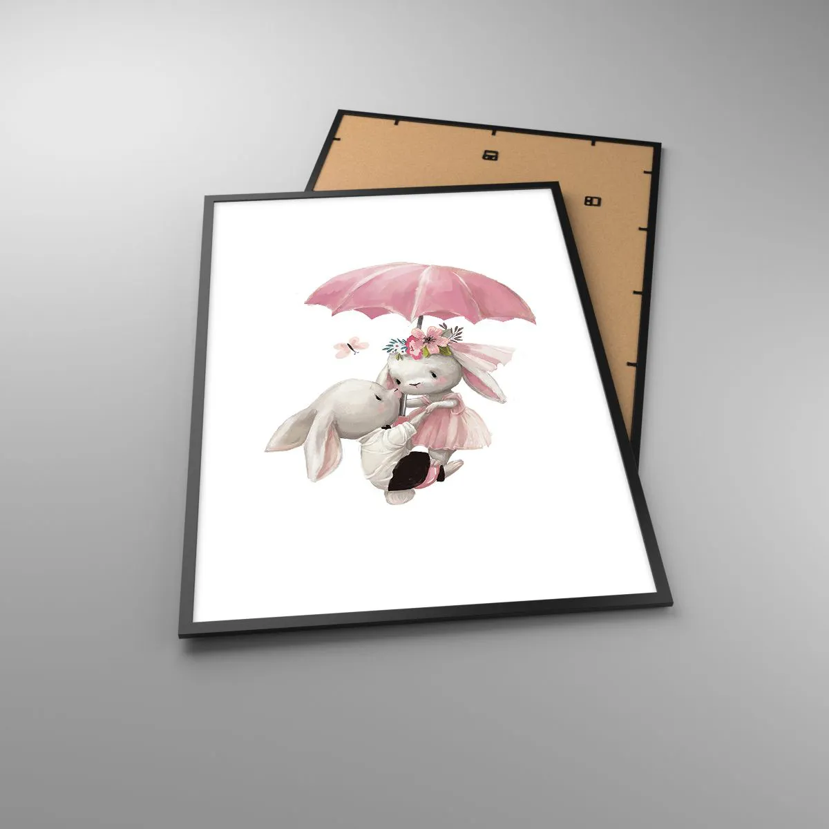 Poster in einem schwarzem Rahmen - Das ist eben Liebe - 70x100 cm