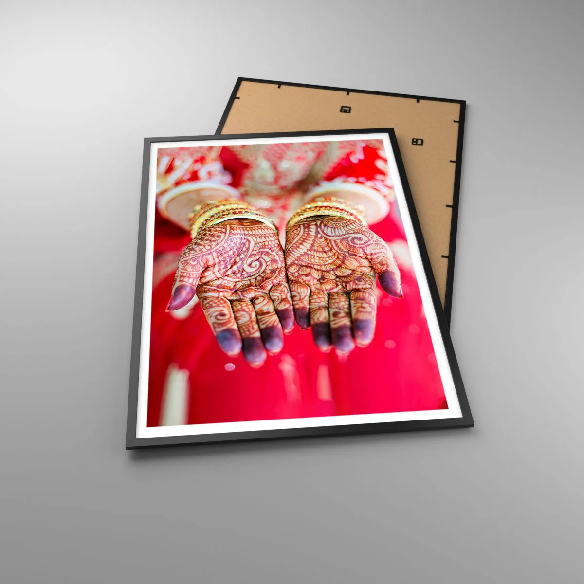 Affiche dans un cadre noir - Poster - Prêt à saisir votre chance - 70x100 cm