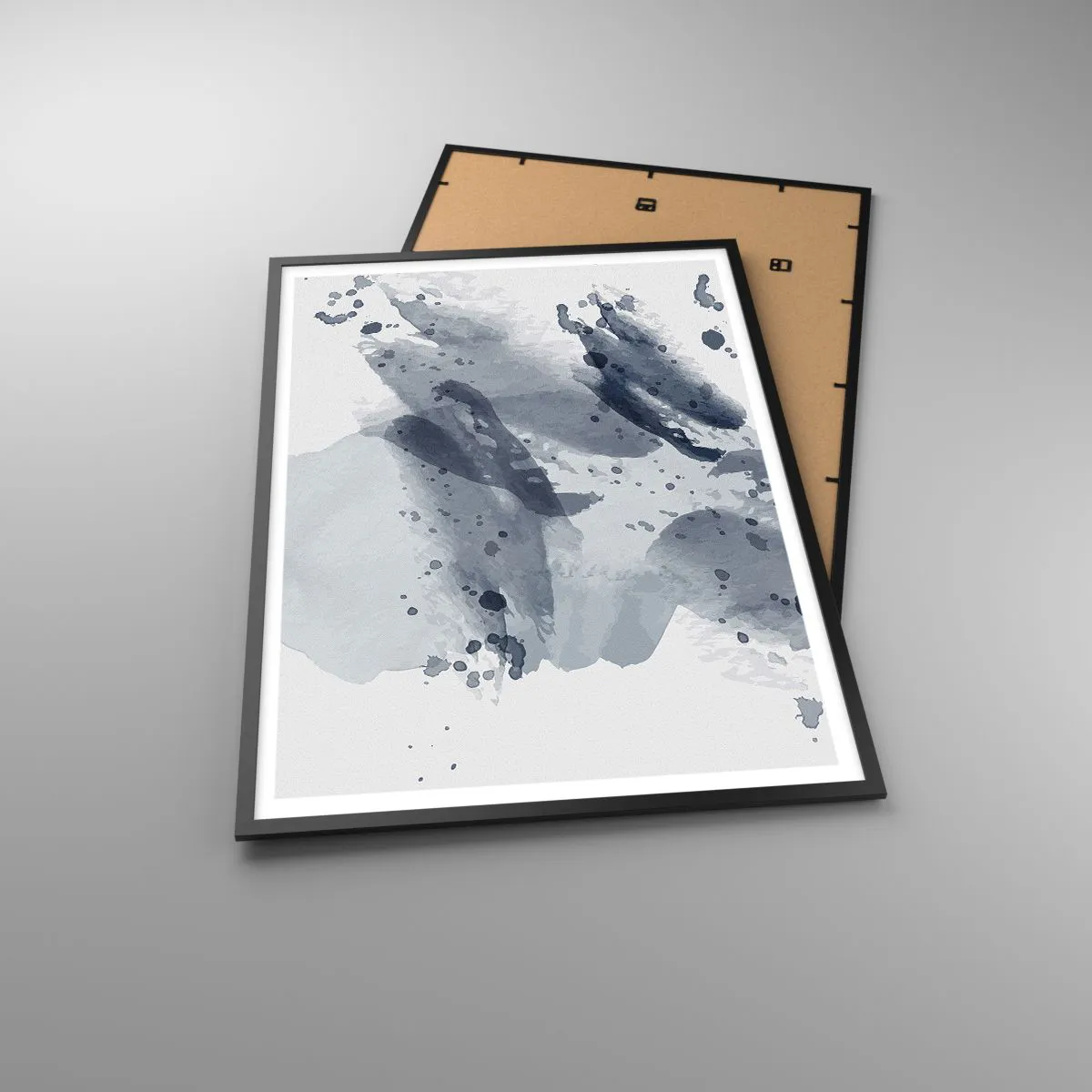 Plakat i sort ramme - En undersøgelse af vandets natur - 70x100 cm