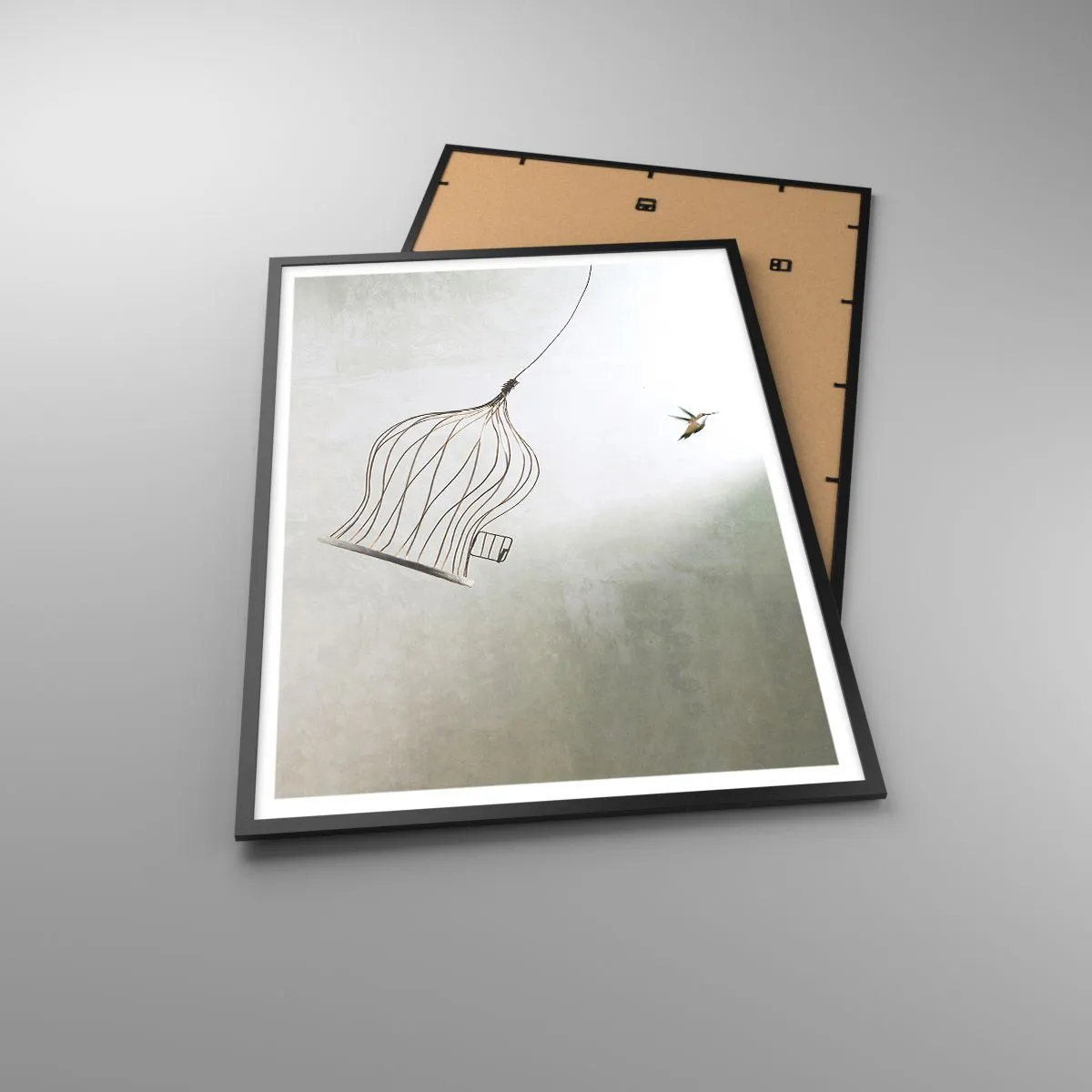 Poster in cornice nera - Nel proprio elemento - 70x100 cm