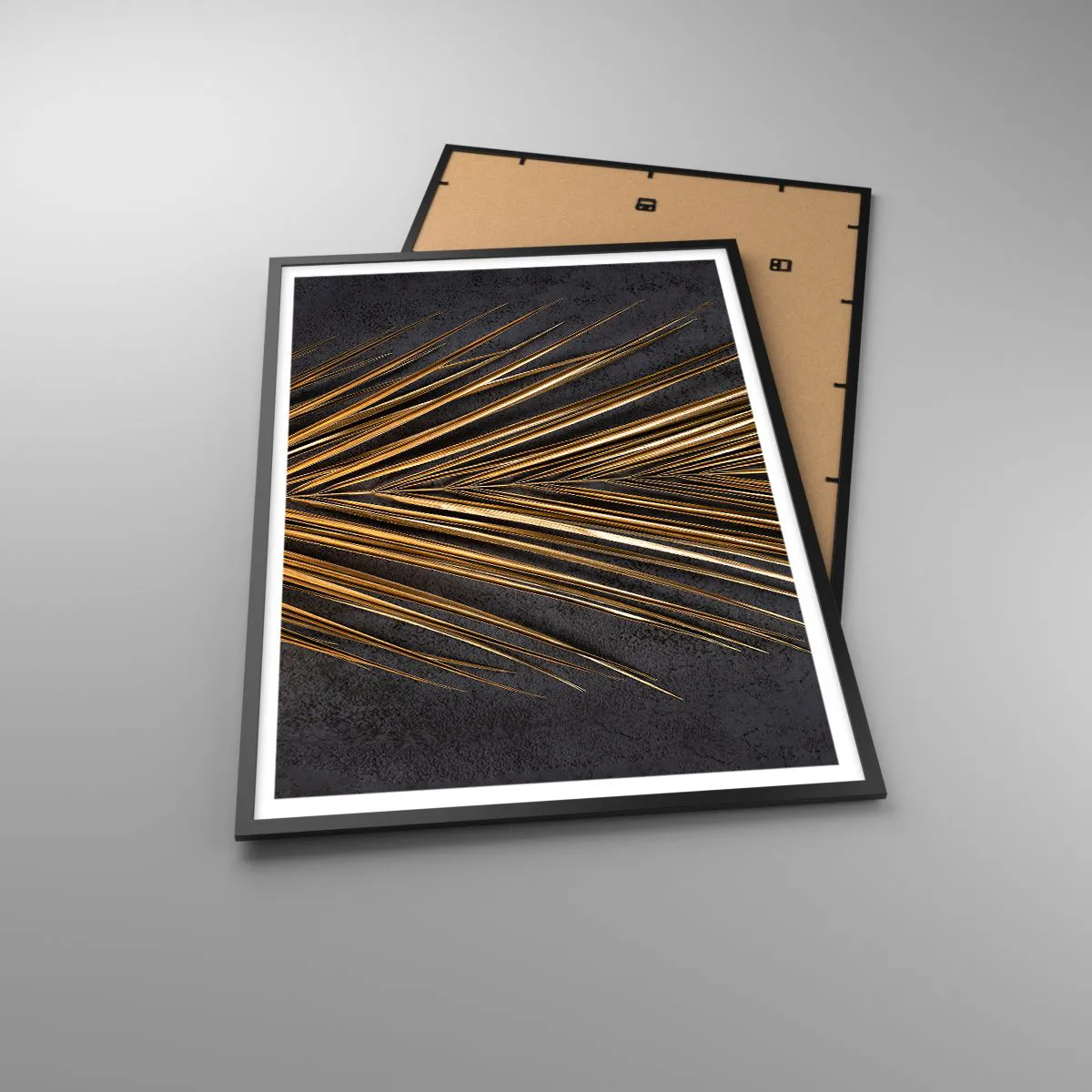 Poster in einem schwarzem Rahmen - Das Gold der Tropen - 70x100 cm