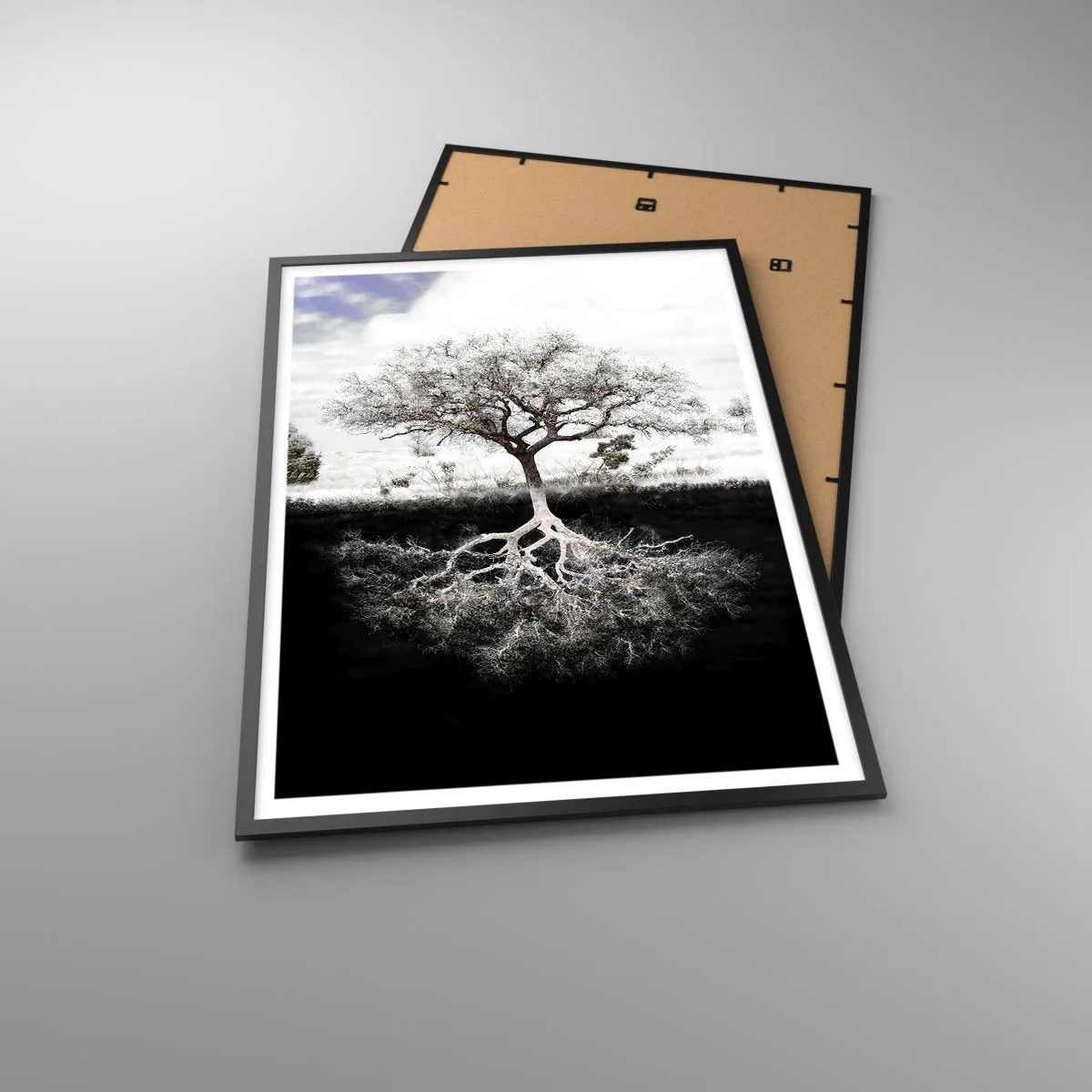 Poster în ramă neagră - Descoperire - 70x100 cm