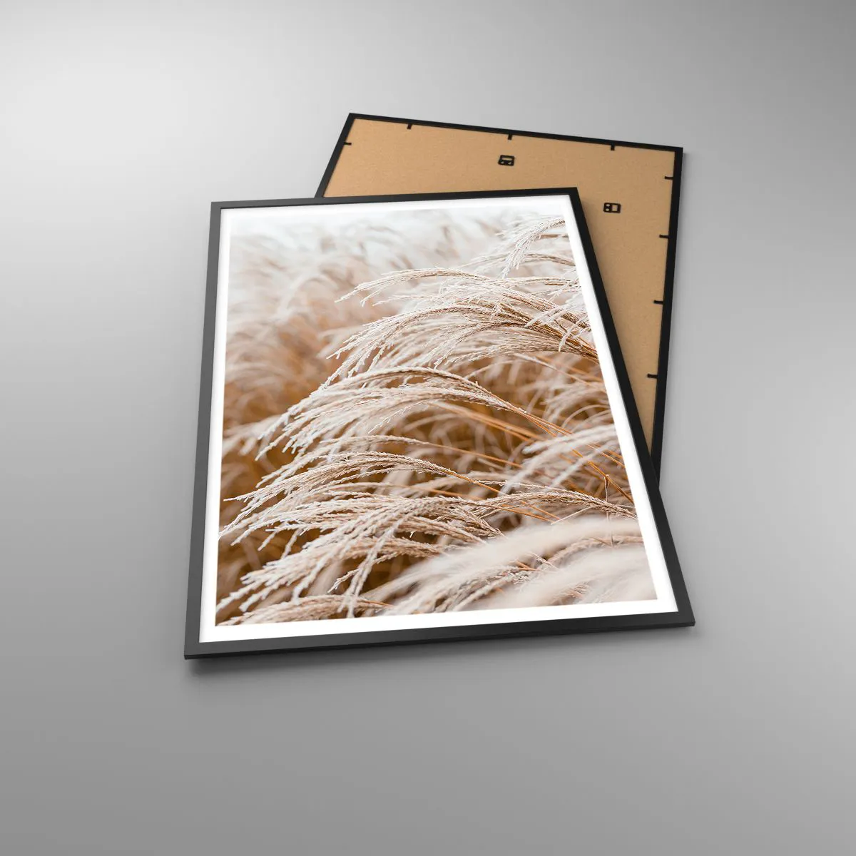 Plakat i sort ramme - Bøjer sig for efterårssolen - 70x100 cm