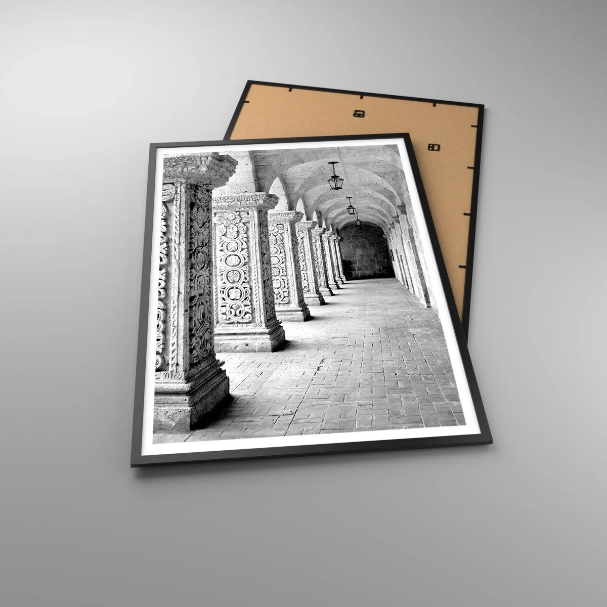 Poster in einem schwarzem Rahmen - Und wo geht’s hin...? - 70x100 cm