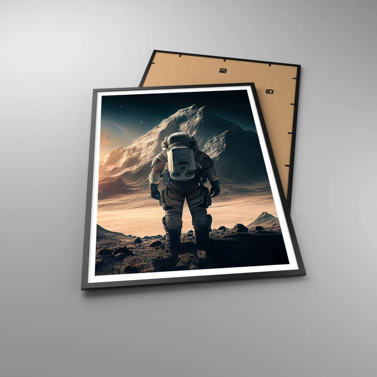 Plakat w czarnej ramie - Nowe wyzwanie - 70x100 cm