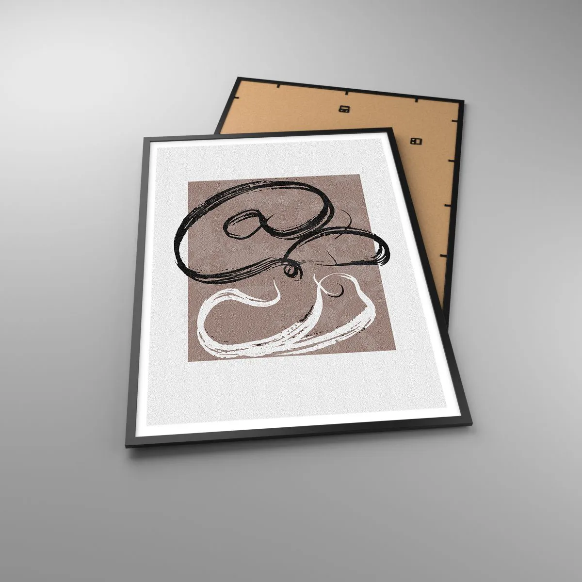 Poszter fehér keretben - Kompozíció - a teljesség keresése - 70x100 cm