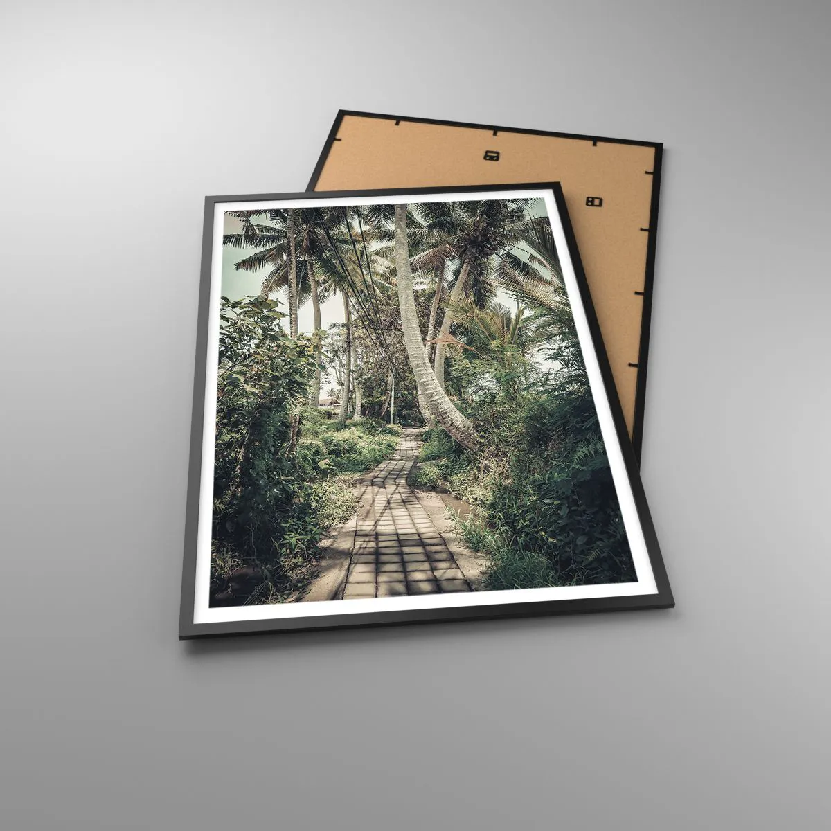 Poster in een zwarte lijst - Palmsteeg - 70x100 cm