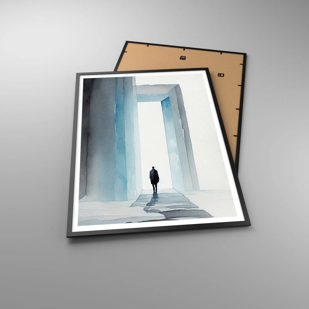 Plakat i sort ramme - Lev uden grænser - 70x100 cm