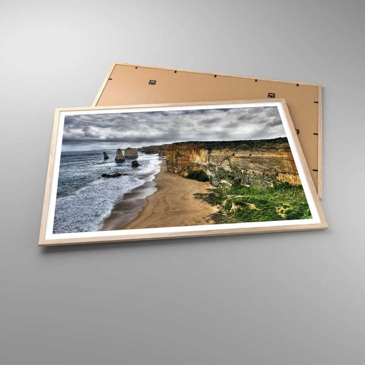 Poszter világos tölgy keretben - Nyers gyönyör - 100x70 cm