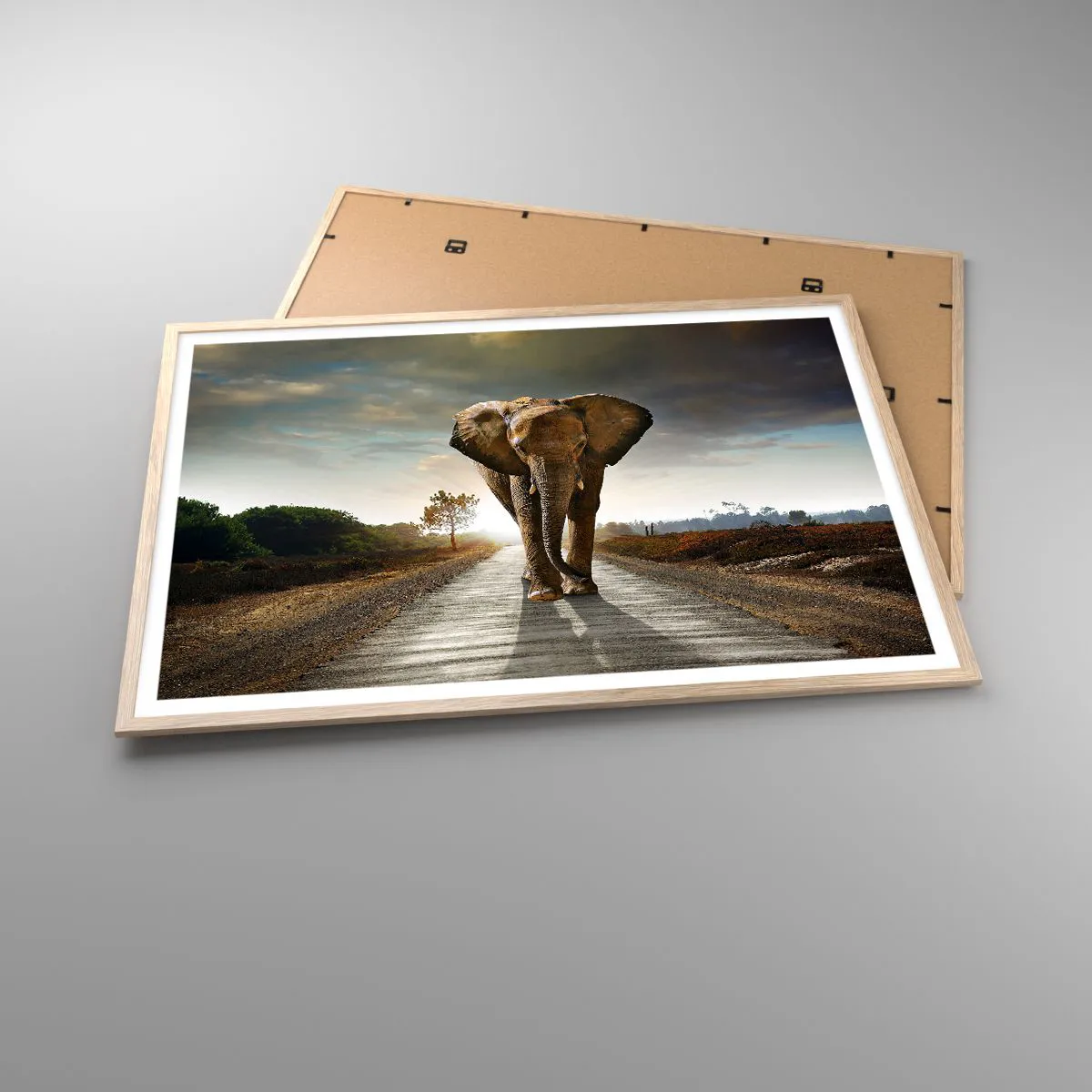 Plakat w ramie jasny dąb - I wcale nie w składzie porcelany - 100x70 cm