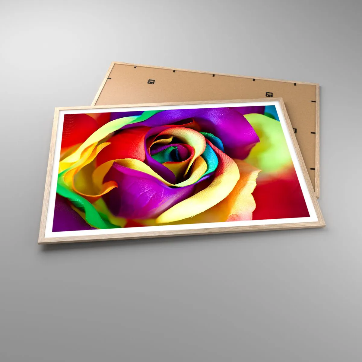 Een poster in een licht eiken lijst - Het is onmogelijk - 100x70 cm