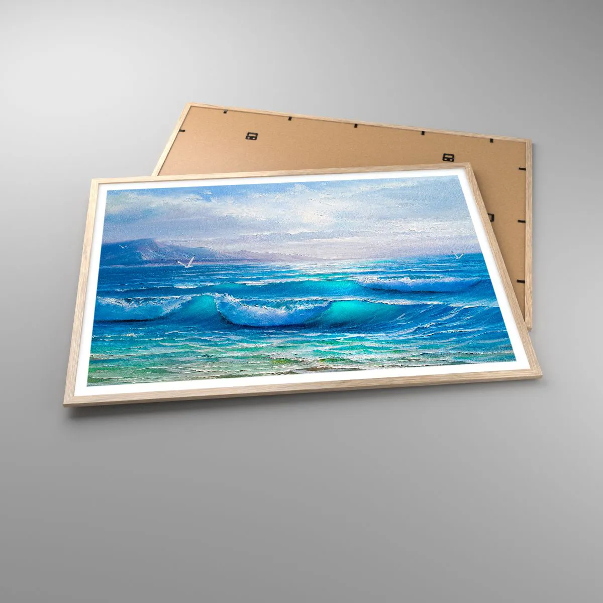 Poszter világos tölgy keretben - Megkönnyebbülést hoz - 100x70 cm