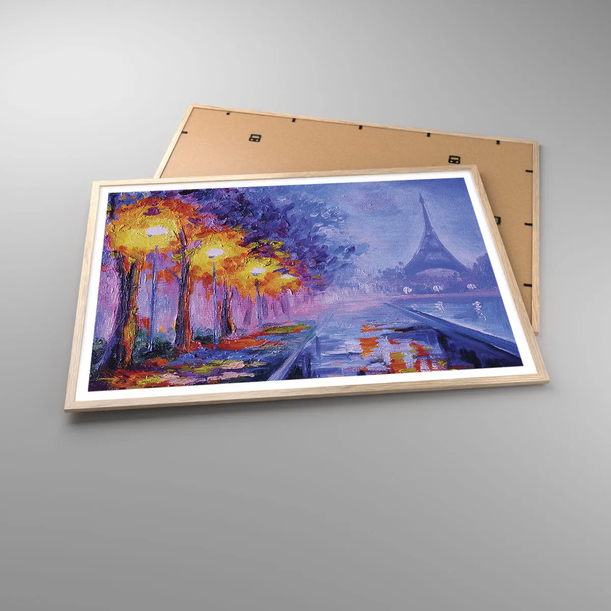 Affiche dans un chêne clair - Poster - Une ballade idéale - 100x70 cm