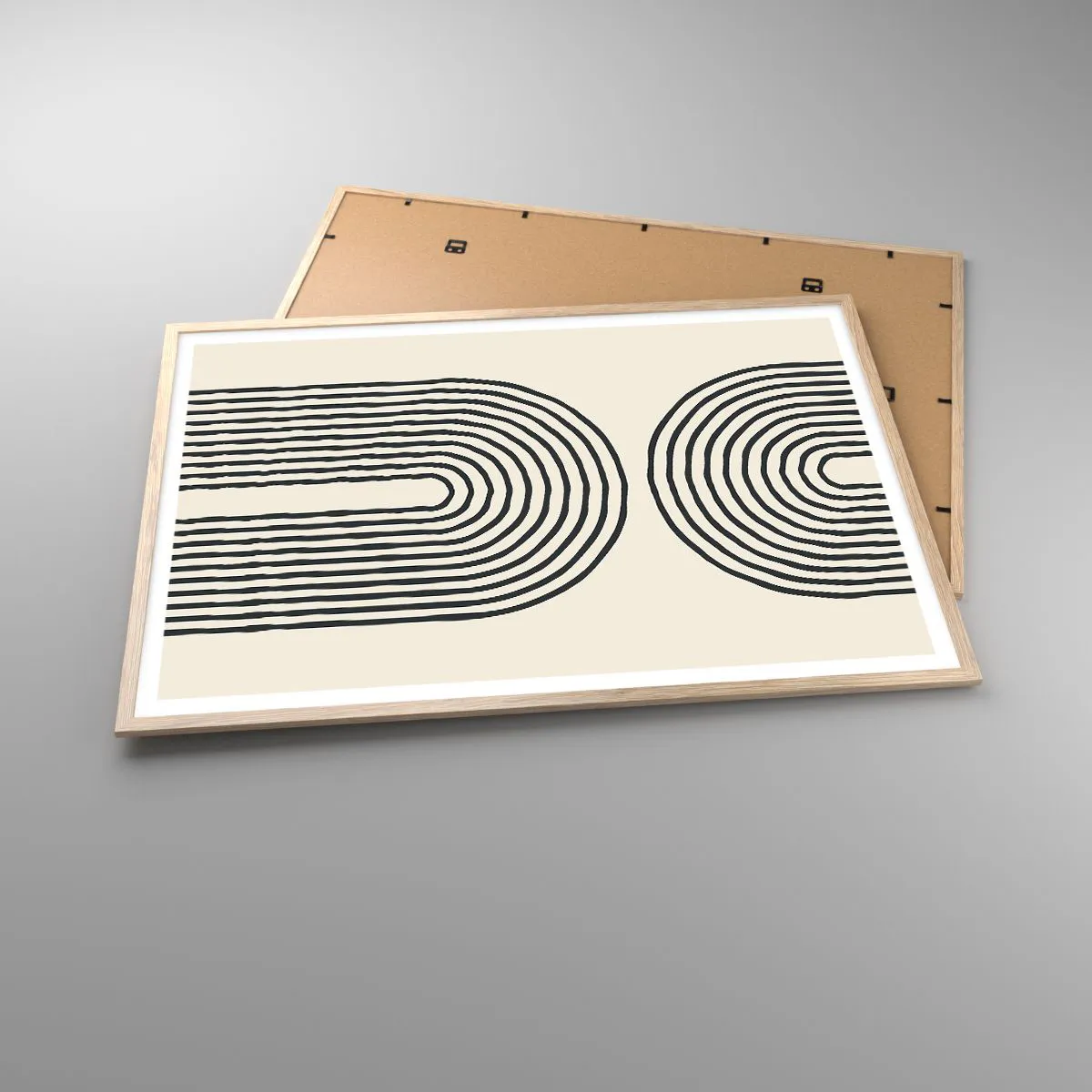 Poster in light oak frame - In One Moment… - 100x70 cm