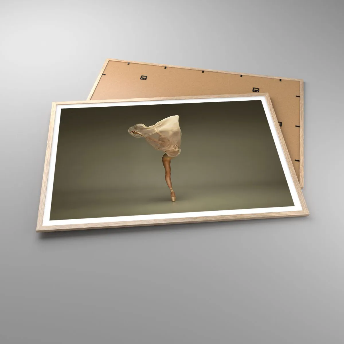 Affiche dans un chêne clair - Poster - Il va bientôt s'envoler - 100x70 cm