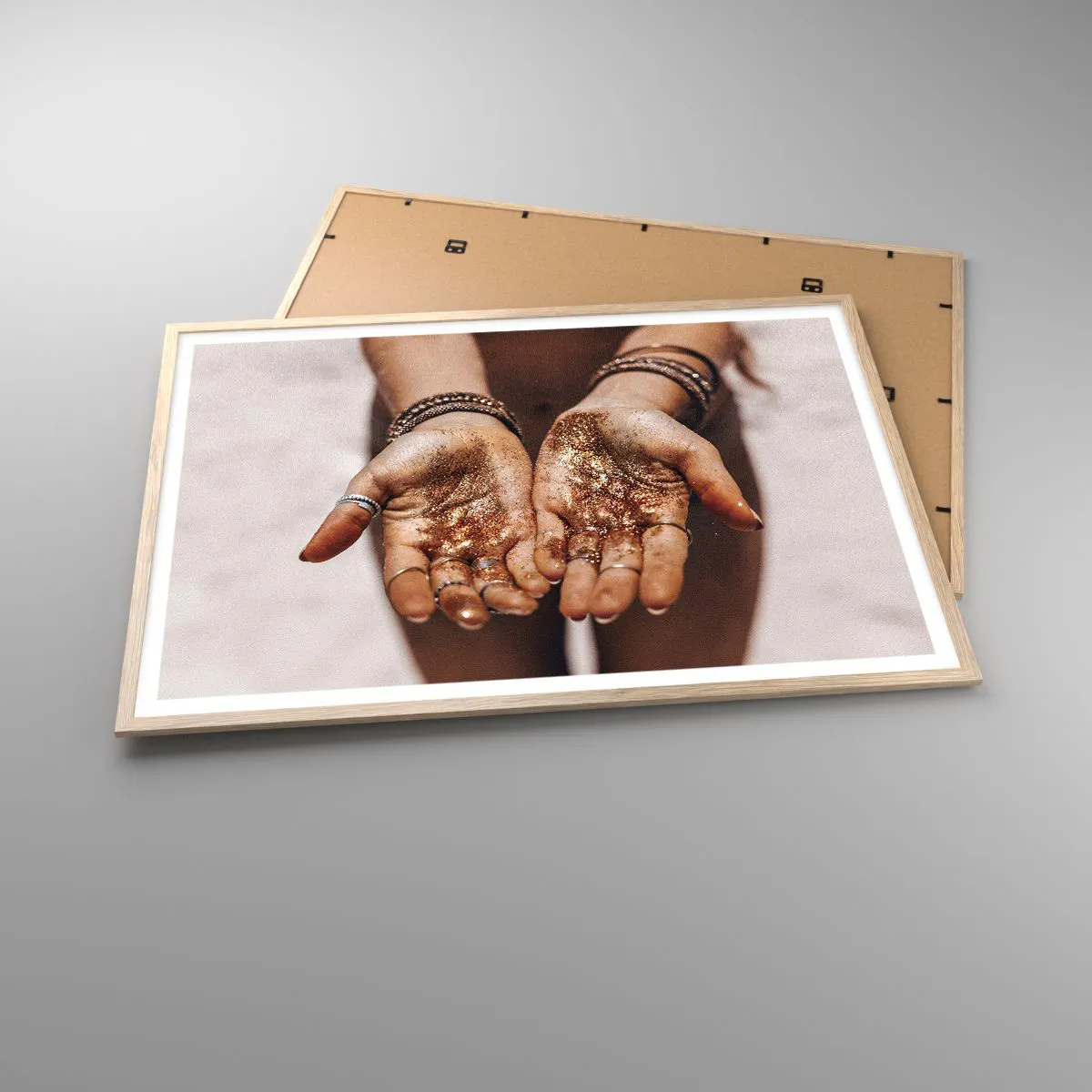 Poszter világos tölgy keretben - Ajándék neked - 100x70 cm