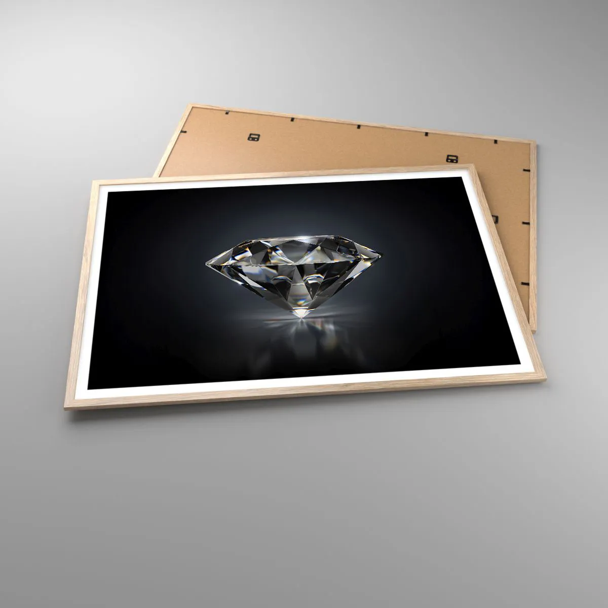 Plakát v rámu světlý dub - Best girls friend - 100x70 cm