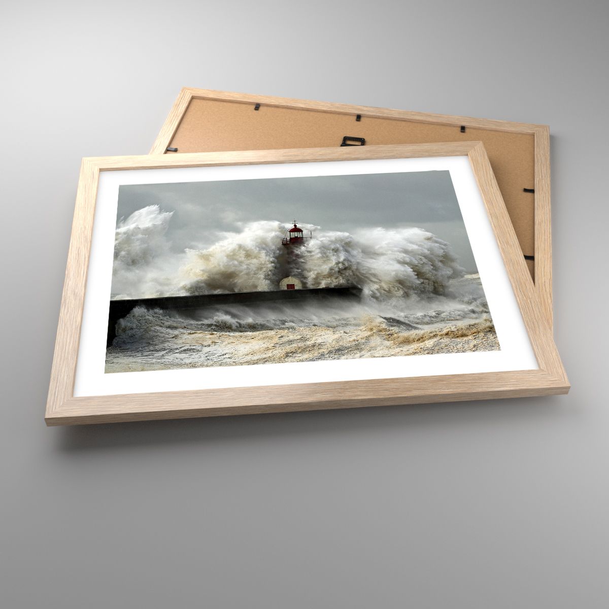 Affiche Paysage, Affiche Phare, Affiche Tempête, Affiche Océan, Affiche Mer