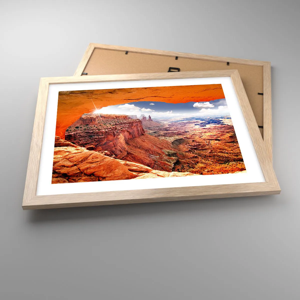 Poster in light oak frame - Sculpted by Nature - 40x30 cm