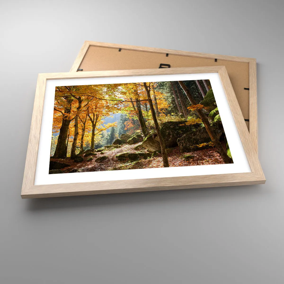 Poszter világos tölgy keretben - Itt az ideje a pihenésnek - 40x30 cm