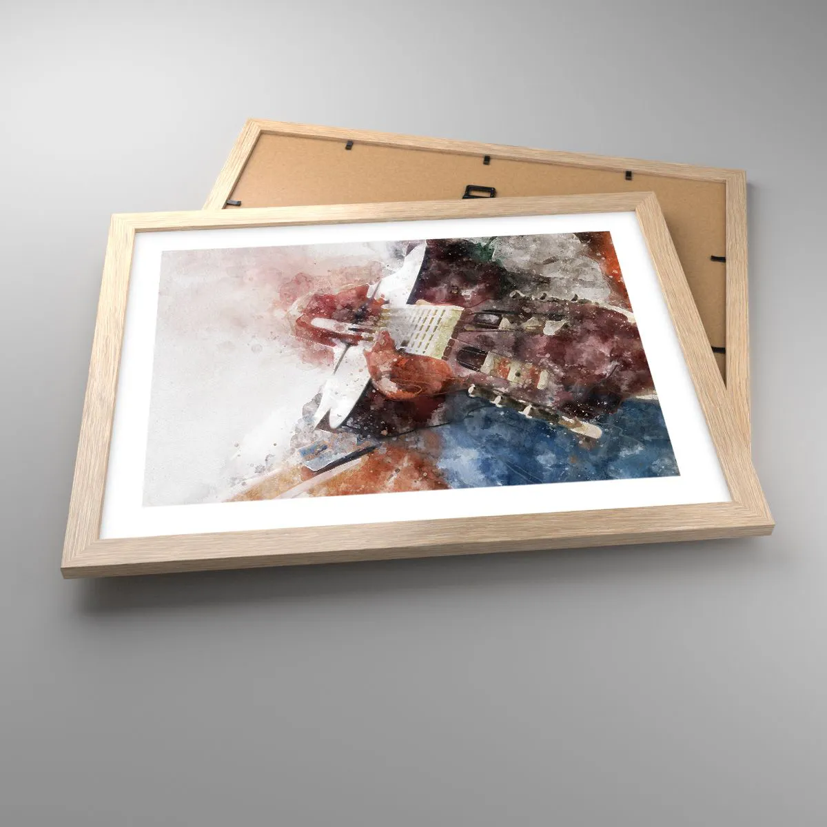 Poster in light oak frame - And What do You Think? - 40x30 cm