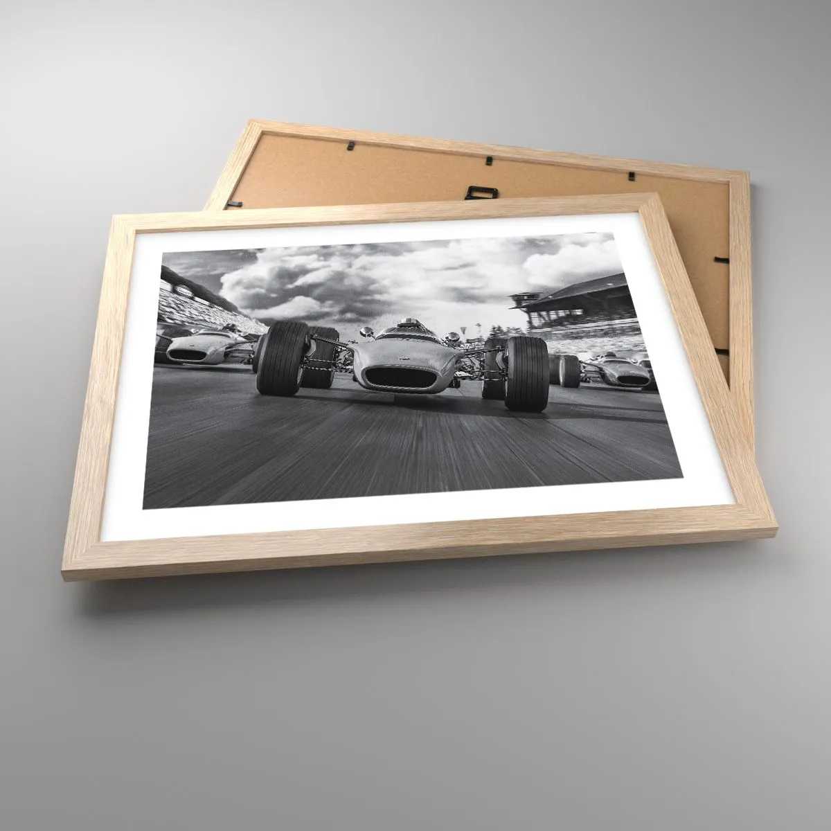 Póster en marco roble claro - ¡Hay poder! - 40x30 cm