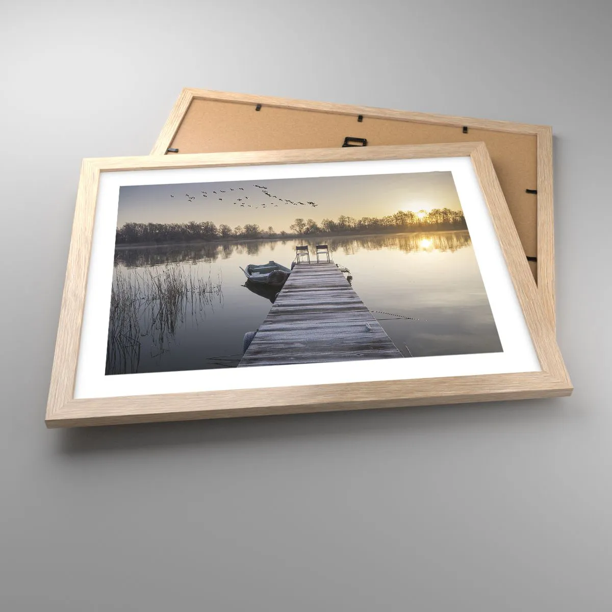 Poszter világos tölgy keretben - Egy kis idő múlva visszajövök - 40x30 cm