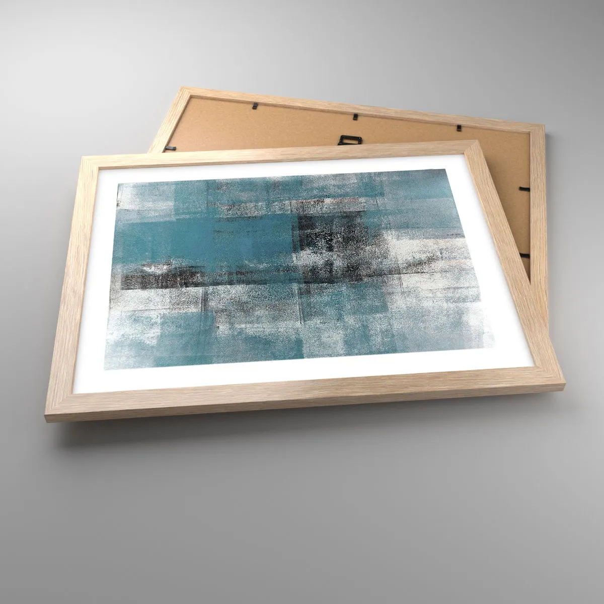 Poster in light oak frame - Water and Air - 40x30 cm