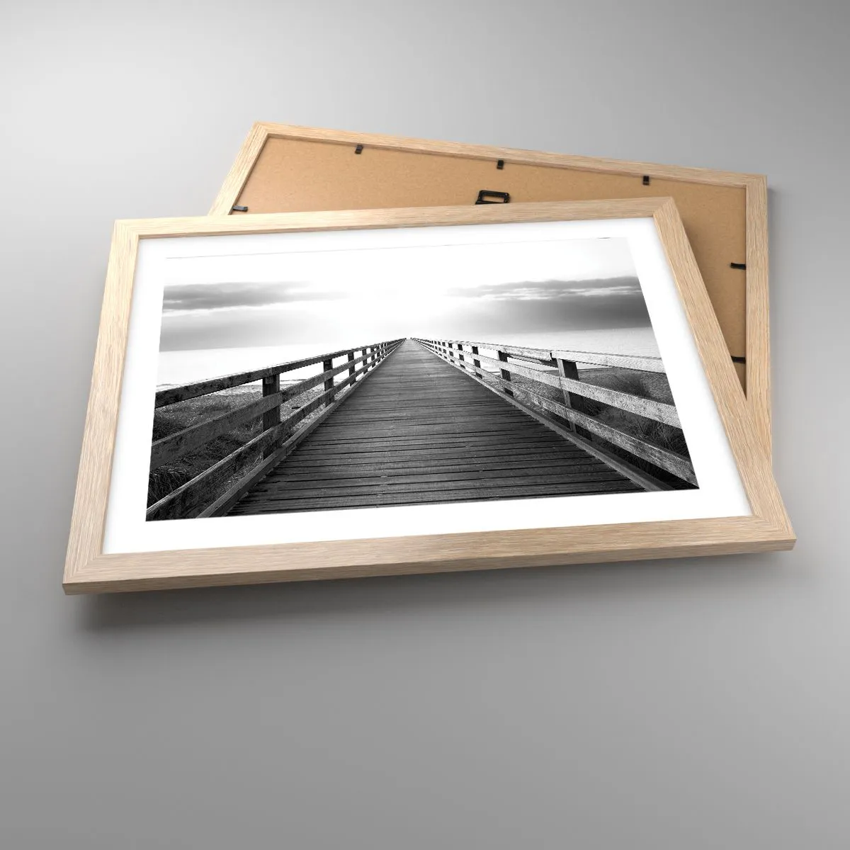 Affiche dans un chêne clair - Poster - A perte de vue... - 40x30 cm