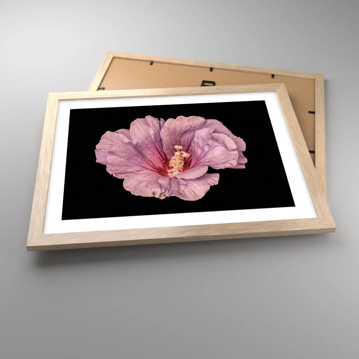 Affiche dans un chêne clair - Poster - Directement au coeur - 40x30 cm