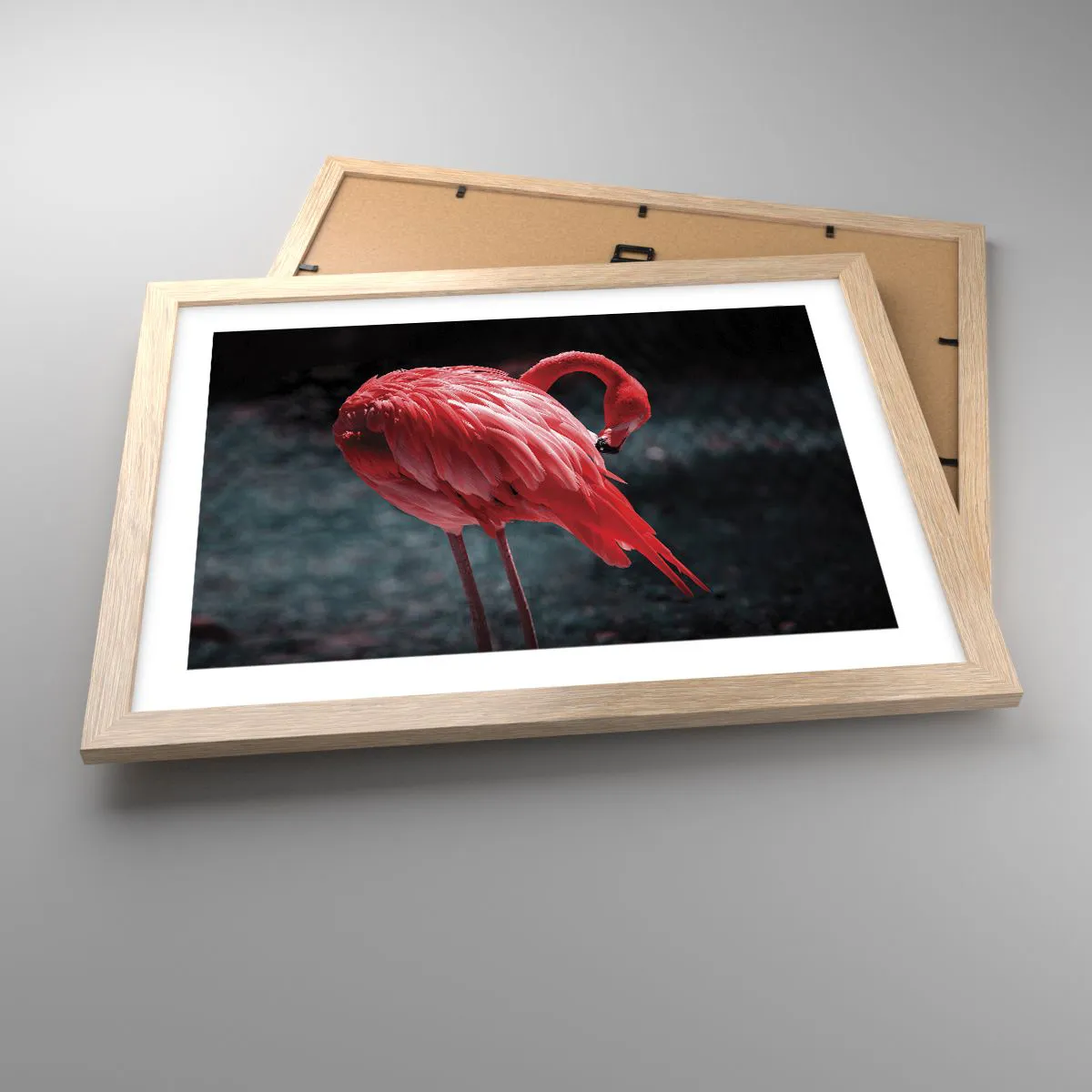 Poster in einem Rahmen aus heller Eiche - Ein purpurrotes Gedicht der Natur - 40x30 cm