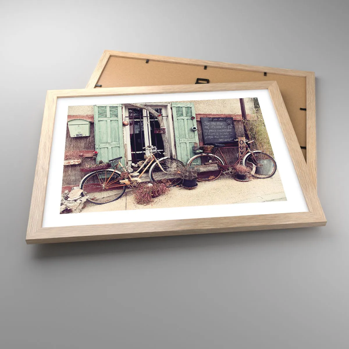 Póster en marco roble claro - La vida rural - 40x30 cm