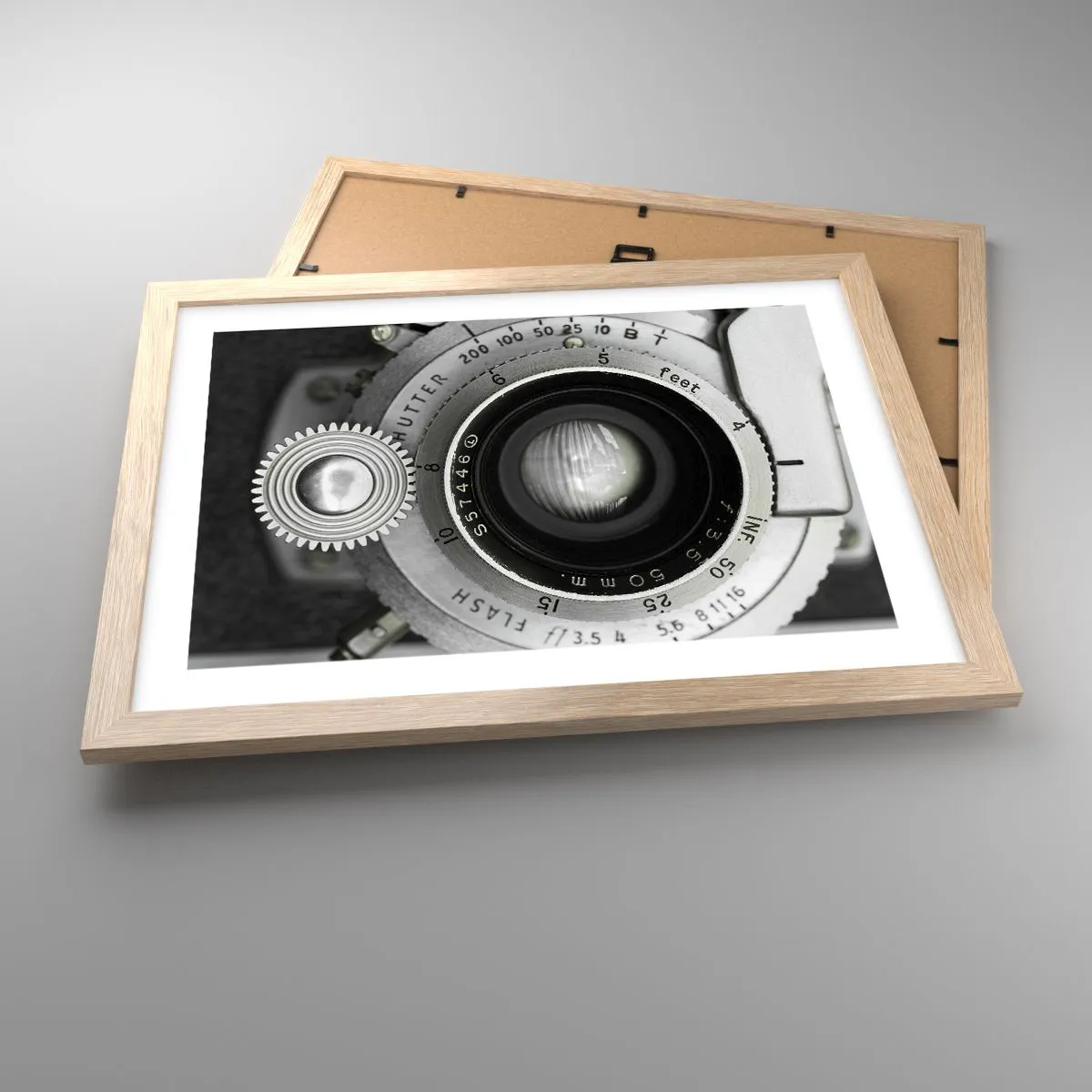 Een poster in een licht eiken lijst - Een verhaal over Hollywood - 40x30 cm