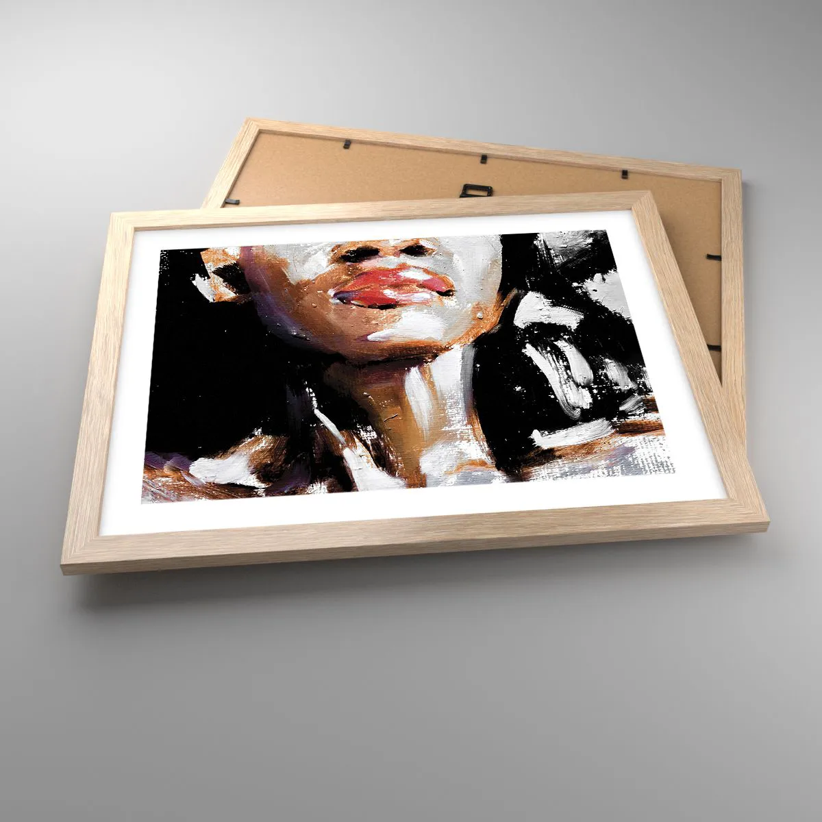 Plakát v rámu světlý dub - Hrdost bez předsudků - 40x30 cm