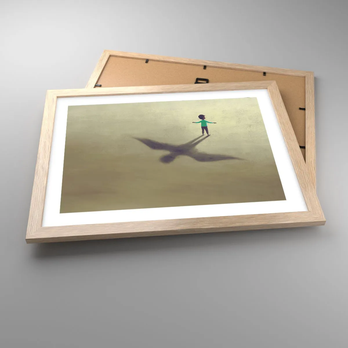 Een poster in een licht eiken lijst - De held van de toekomst - 40x30 cm