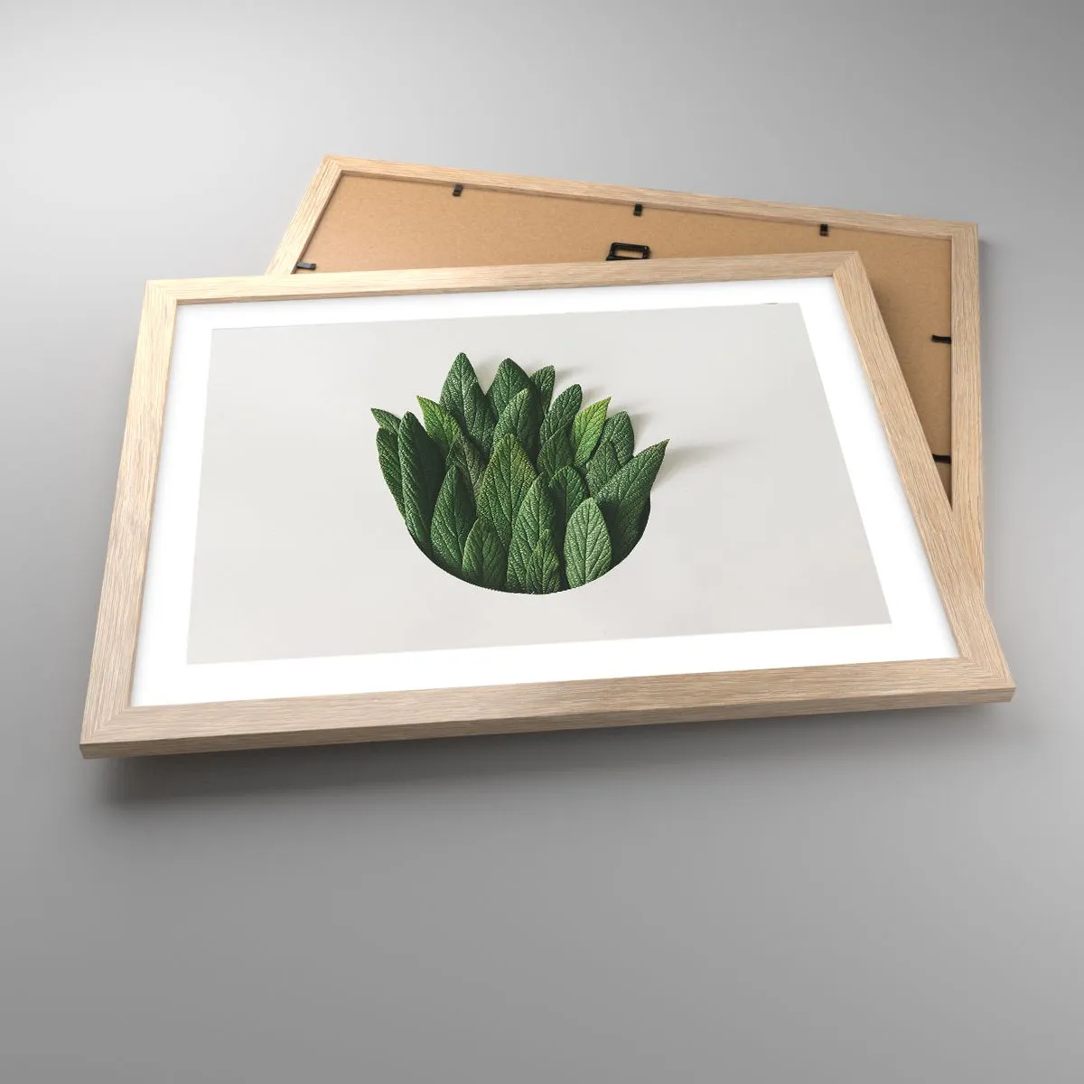 Pôster com moldura de carvalho claro - Curiosidade indomável - 40x30 cm