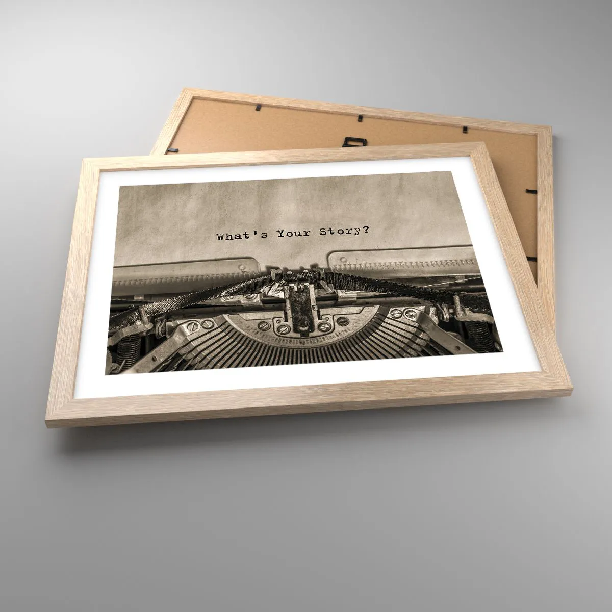 Poster în ramă de stejar deschis - Spune-mi - 40x30 cm