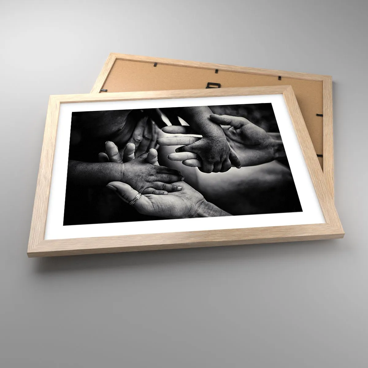 Poster in light oak frame - To be a Man - 40x30 cm
