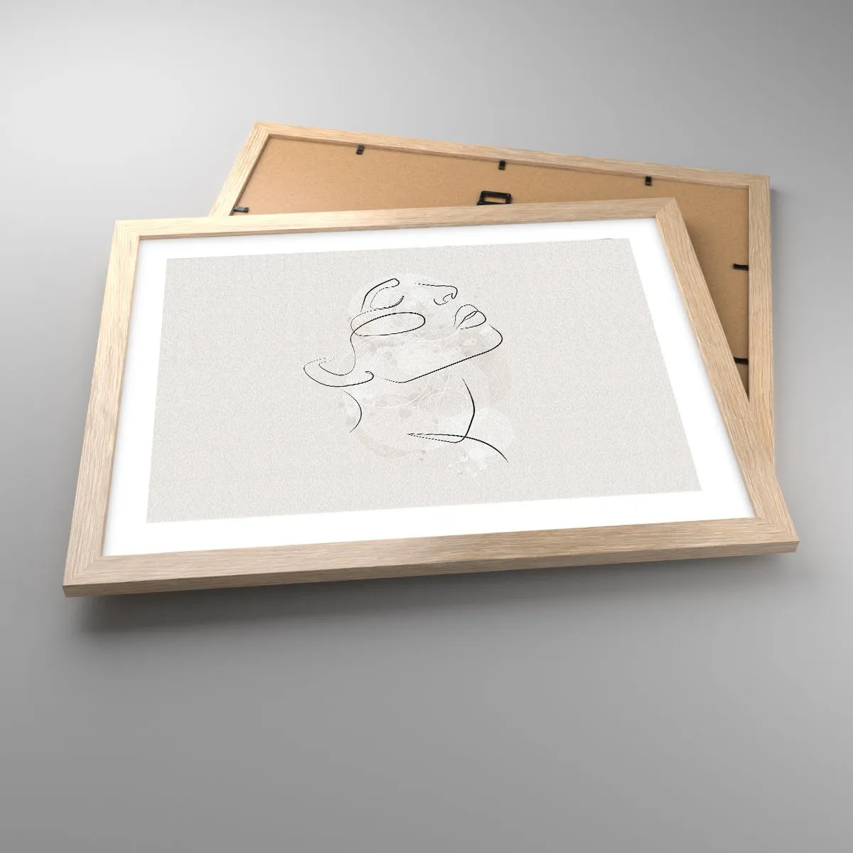 Plakat w ramie jasny dąb - Zarys marzenia - 40x30 cm