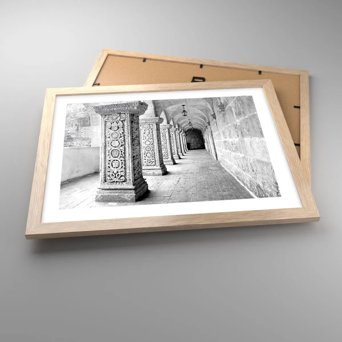 Poster in light oak frame - Where is this Going...? - 40x30 cm